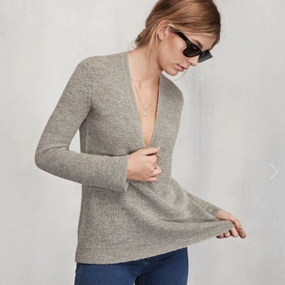 Reformation Sweaters - Reformation grey Evie sweater